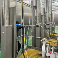 Équipement d'abattage de bétail industriel personnalisable avec plateforme élévatrice pneumatique pour le traitement du bétail