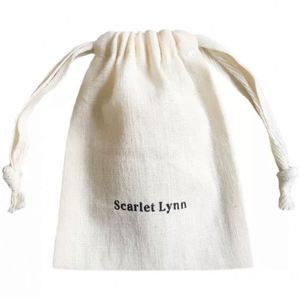 New Design 100%Cotton Natural <b>Pouch</b> Custom Herringbone Small Cotton Muslin <b>Drawstring</b> Bag Beige Organic Cotton Jewelry <b>Pouch</b> - Product Image 1