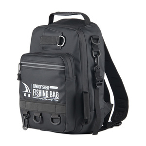 Custom Multi-functional Waterproof Polyester Shoulder Sling Bag Insertion <b>Rod</b> <b>Fishing</b> Bait Storage <b>Fishing</b> Backpack - Product Image 1
