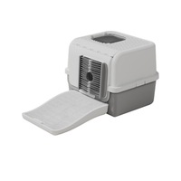 Lettiera per Gatti Chiusa con Coperchio, Grande, in Plastica, Facile da Pulire, Anti-Odore, con Cassetto Estraibile