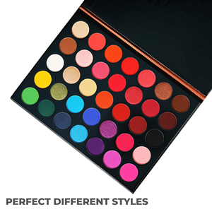 Palette de fards à paupières 35 couleurs, fards à paupières hautement pigmentés, formule waterproof, facile à estomper, palette de maquillage vegan sans cruauté - Product Image 5