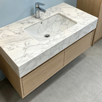 Grande dalle de marbre Arabescato blanc de luxe, polie, durable, imperméable, moderne, pour villa, chambre, salon, salle de bain