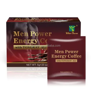 男士波沃能量咖啡男士动力天然草药咖啡X有机玛卡黑色能量速溶