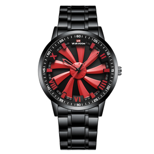 Montre à quartz pour homme avec cadran en acier inoxydable, style voiture de sport, étanche, montre-bracelet tendance - Product Image 5