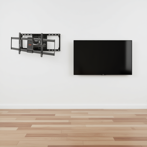 Full Motion <b>TV</b> Wall Mount <b>Bracket</b> by DB Wholesale, Steel Construction, <b>Swivel</b> Tilt Adjustable, Fits 37-90 Inch <b>TVs</b>, Hinged Frame - Product Image 2