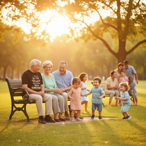 Camiseta unisex de manga corta con cuello redondo y estampado digital para abuelos, reuniones familiares, regalo de fiesta con nietos inestimables - Product Image 3