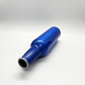 OEM Supplier Empty <strong>Non</strong> <strong>Alcoholic</strong> Shinny Blue Aluminum 330ml Eco Friendly Metal <strong>Whiskey</strong> Screw Top Drink Wine Beverage Bottle Manufacturer - Product Image 2