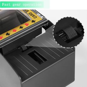 Mélangeur de cartes automatique en PVC noir pour 24,6 cartes, coloré, de taille moyenne, pour jeu de poker Texas Hold'em, avec fonction anime, vendu directement par l'usine - Product Image 3
