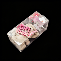Boîte de rangement et de présentation en PET pour poupées en peluche et jouets d'éléphant, vente en gros du fabricant