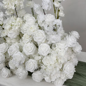 ช่อดอกกุหลาบขาวประดิษฐ์คุณภาพพรีเมียมสำหรับตกแต่งทางเดินงานแต่งงาน งานรับปริญญา งานอีสเตอร์ เป็นมิตรกับสิ่งแวดล้อม ทำด้วยมือ - Product Image 5