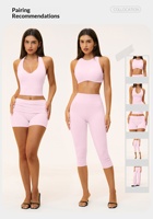 Shorts de Yoga con Cintura Plegable y Efecto Levanta Glúteos, Suaves, Elásticos y Anti-Squat, para Mujer, para Entrenamiento y Running