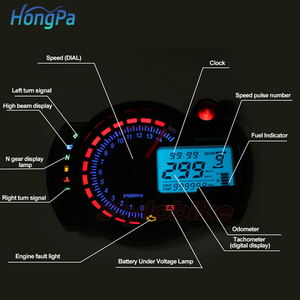Đồng Hồ Đo Tốc Độ Kỹ Thuật Số 7 Màu LED Cho Xe Máy <span class=keywords><strong>ATV</strong></span> Đồng Hồ Đo Tốc Độ 15000Rpm Đồng Hồ Đo Nhiên Liệu Cho Xe Máy <span class=keywords><strong>ATV</strong></span> Đồng Hồ Đo Tốc Độ Động Cơ - Product Image 4