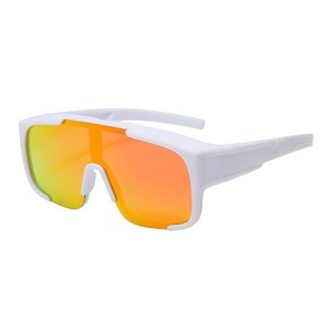 Adult Sunglasses <b>Square</b> <b>Frame</b> UV400 Polarized Lens Black PC <b>Frame</b> Outdoor Sports Cycling Driving Sun Protection Frameless - Product Image 3
