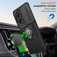 Housse de caméra coulissante coque de téléphone antichoc de luxe avec anneau béquille coque arrière pour étuis Tecno Spark 30 Pro Camon 30S