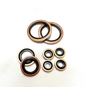 Rondelles combinées en acier inoxydable 316 résistant à la corrosion à haute température + caoutchouc FKM, épaisseur 1 mm, joints d'étanchéité en pouces - Product Image 3