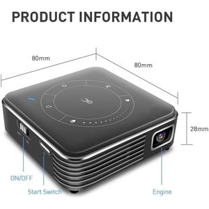 Proyector Mvuyo para el Hogar con Android 9, Batería Integrada de 3-4 Horas de Duración, para Uso en Cine en Casa - Product Image 2