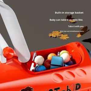 Patinete Infantil de Plástico con Tirador para Niños y Niñas de 1 a 3 Años, Antivuelco, con Música, Juguete Hecho en China - Product Image 3