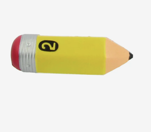 Boules anti-stress personnalisées en forme de crayon, imprimées, instrument d'écriture scolaire, jouet à presser, 4,5 pouces, cadeau promotionnel en gros - Product Image 3