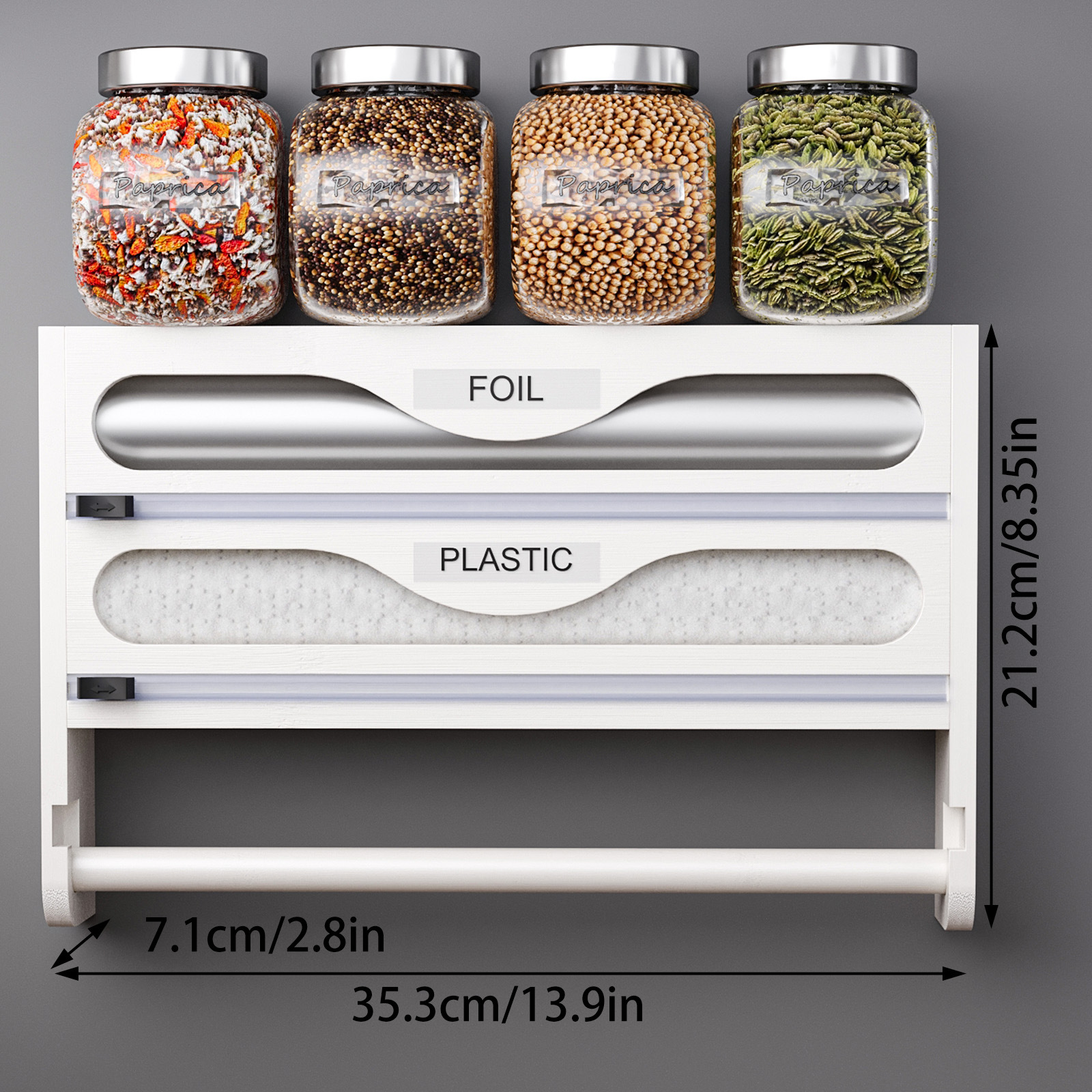 Cutter 008-two compartments-white