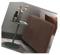 Table basse de luxe compacte de designer danois, style nordique moderne, table d'appoint en fer avec coins mobiles, table d'appoint et de bout de canapé convertible