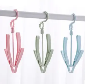 Moda Simples Portátil Duplo Gancho Secagem Windproof Multifuncional Household Plastic Shoe Hanger