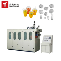 Machine de thermoformage entièrement automatique Tianyue pour la fabrication de gobelets en plastique jetables, prix abordable, machine d'impression de gobelets en plastique par thermoformage à chaud