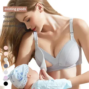 Wholesale Plus Size Maternity adult Pure cotton healthy pregnant women breastfeeding nursing lactation bra