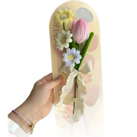 Handgefertigte Pfeifenreiniger-Blumen Eco-Friendly Bouquet für Abschlussfeier, Vatertag, Halloween - Individuell Anpassbar