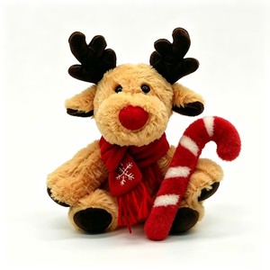 Juguetes de Peluche Sublimados, Renos Navideños, Peluches de Alce, Peluches Blandos, Regalo de <span class=keywords><strong>Navidad</strong></span> para Niños, Venta al Por Mayor - Product Image 1