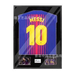 Sports Jersey Display <b>Frame</b> <b>Black</b> Rectangle Acrylic Transparent Wall Mounted For Living Room - Product Image 5