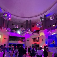 Ballon géant à miroir flottant en PVC brillant pour décoration de fêtes et d'événements boule gonflable à miroir