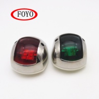 Feux de navigation LED FOYO en acier inoxydable 304, lampe de signalisation marine étanche pour bateau/yacht/kayak/accessoires de bateau