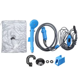 12V <b>Car</b> Outdoor Camping Shower High Pressure Portable <b>Car</b> <b>Washer</b> Water Gun Electric Pump Camping Travel Pet Dog Take Shower Set - Product Image 2