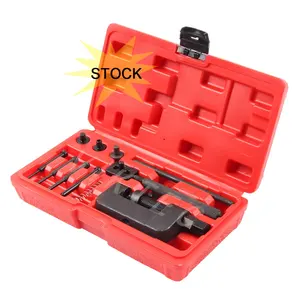 VIKTEC Motorcycle Repairing Tools Set ,Motorcycle Chain Breaker and Rivet Tool Kit VT01420