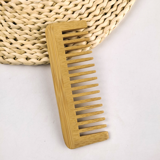 Wholesale hot sell eco friendly custom logo  hotel travel bamboo hair comb