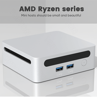 Impresión de su logotipo Gaming Mini PC AMD R9 5900HX 7 7730U Linux Ubuntu Mini computadora de escritorio NUC 3x4K HTPC