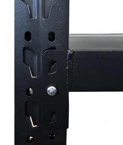 Étagères industrielles d'entrepôt à 4 niveaux, capacité de 400 kg, hauteur réglable, roulettes, couleur noire, LIANGCHEN 2000*600*2000, résistantes à la rouille - Product Image 2