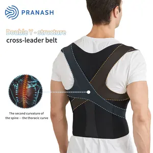 Neoprene Adjustable Scoliosis Back Brace To For Men Women Sitting Support Belt Posture Corrector Adjustable Women's posture