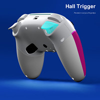 Joystick Inalámbrico BT para Juegos con Efecto Hall, Función Turbo, Macro Programable, 9 Modos, Controlador RGB para PS5