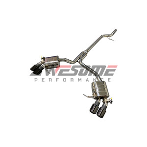 Hochwertige Edelstahl 304 1,5mm Dicke Polierte Auspuffklappen Porsche Macan 95B 2.0T Steuerbare Schalldämpfer Sport Catback Auspuffanlage - Product Image 2