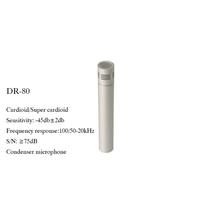 Microphone à condensateur à diaphragme fin DR-80 avec capsules interchangeables cardioïdes et supercardioïdes, XLR, pour studio et scène en direct