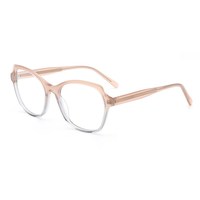Montures optiques FDB3002 pour femmes, classiques, solides, à monture complète, transparentes, colorées, irrégulières, fines, faites à la main en acétate, pour un usage quotidien