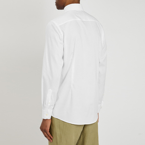 Herren Classic Solid <span class=keywords><strong>White</strong></span> <span class=keywords><strong>Dress</strong></span> Shirts Langarm Formale Büroarbeit Shirts Kragen für Sommer Casual Wear T-<span class=keywords><strong>Shirt</strong></span> - Product Image 4