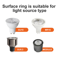 Cadre de Downlight sans garniture découpe 70mm 75mm 7W 12W intégré encastré GU10 GX53 GU5.3 MR16 cadre de Module LED