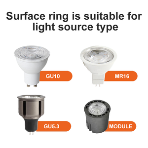 त्रिगुट रहित डाउनलाइट फ्रेम कट-आउट 70 मिमी 75 मिमी 7 डब्ल्यू 12w एम्बेडेड Gx 5.3 mr16 नेतृत्व मॉड्यूल फ्रेम - Product Image 4