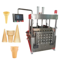 Machine à fabriquer des gobelets à café comestibles en vente chaude, machine à fabriquer des gobelets à café en gaufre comestible Olilang, machine à fabriquer des gobelets à café en pâte