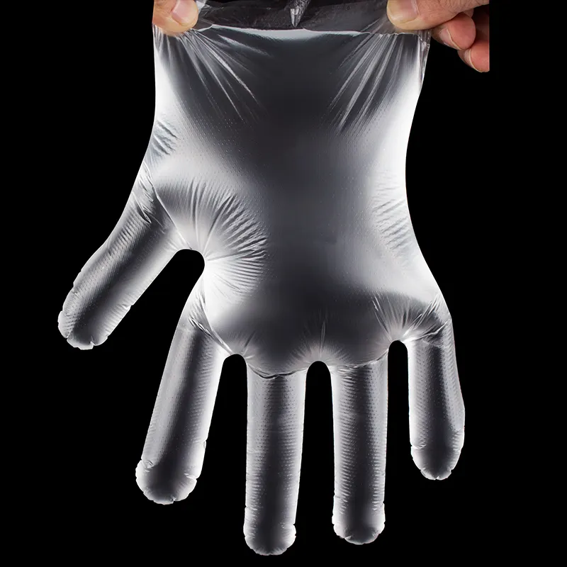 Disposable PE Gloves with individually wrapped hairdressing and beauty Disposable HDPE&LDPE Gloves Food grade Clean