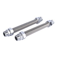 Ventes Flash : Robinet Flexible de Contrôle et de Décharge Réglable en Acier Inoxydable Tressé pour Climatiseur à Gaz Marque HanQian