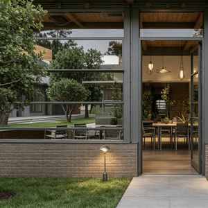 <span class=keywords><strong>Fenêtre</strong></span> coulissante verticale motorisée en aluminium à plusieurs panneaux, <span class=keywords><strong>double</strong></span> vitrage panoramique pour balcon et restaurant - Product Image 3