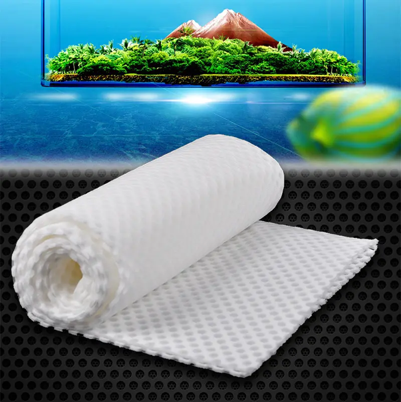 Wholesale Cheap Aquarium Fish Tank Filter Cotton 3D Honeycomb Filter Cotton High Water Permeability Fish Tank Accessories